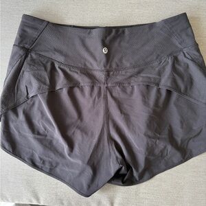 lululemon black high rise shorts